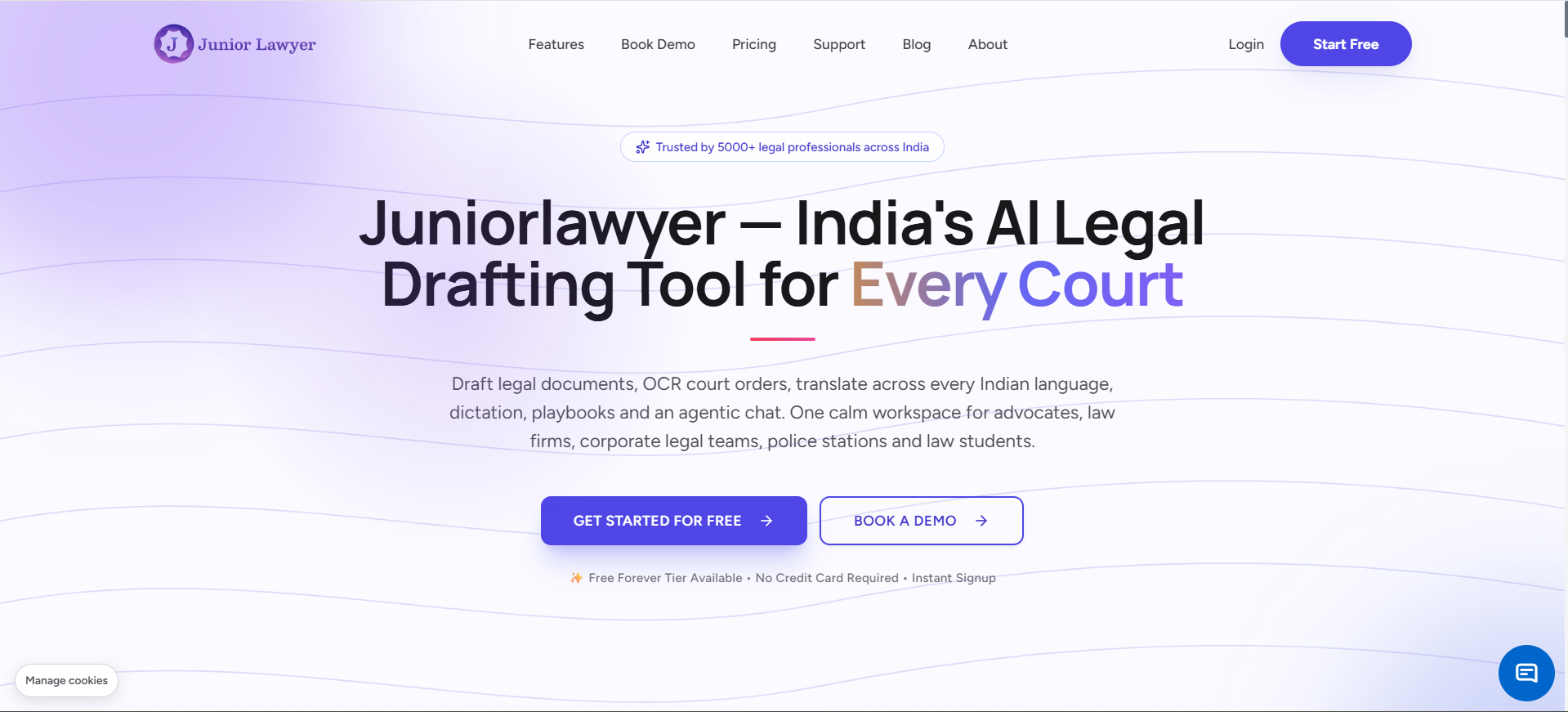 Juniorlawyer public website